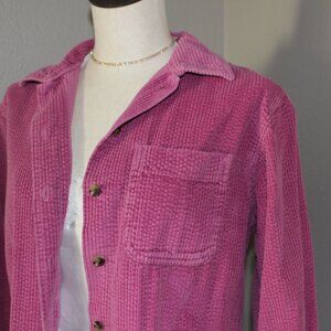Pink LL Bean Corduroy Button Up